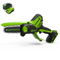 Цепная мини-пила Greenworks 24V G24MCS10 (10 см) аккумуляторная в Болгаре
